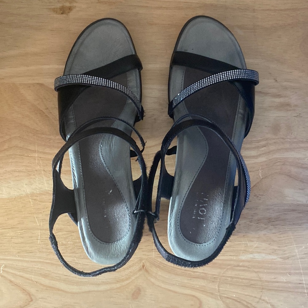 Naot Women’s Shoes - Black and Silver - Size 9